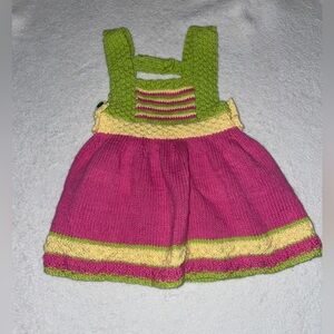 Handmade crochet baby dress